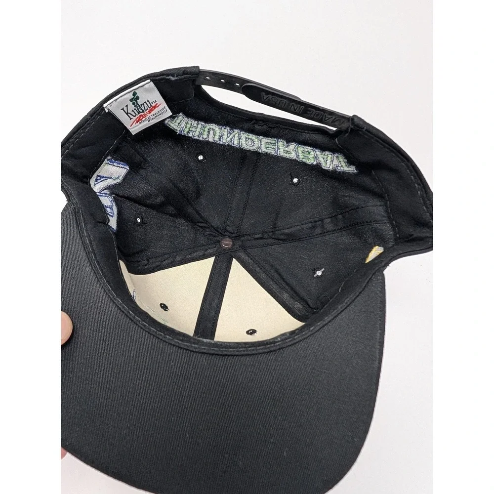 VINTAGE Bill Elliott Batman Forever Hat Cap Snap Back Mens One Size Black NASCAR